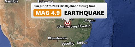 earthquake in johannesburg 2021